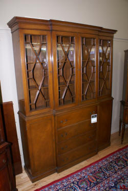 antique mahogany china cabinet