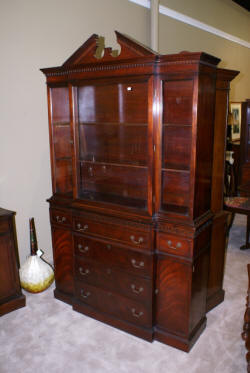 antique mahogany china cabinet