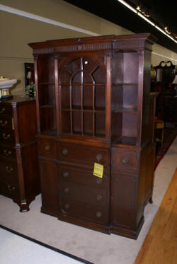 antique mahogany china cabinet