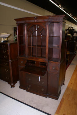 antique mahogany china cabinet