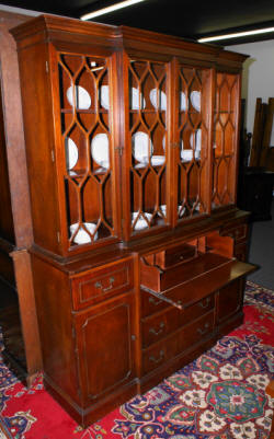 antique mahogany china cabinet