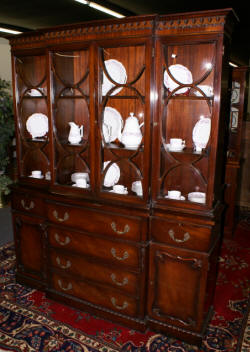 antique mahogany china cabinet