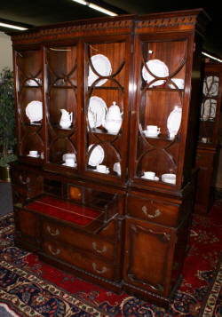 antique mahogany china cabinet