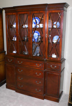 antique mahogany china cabinet