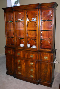 antique mahogany china cabinet