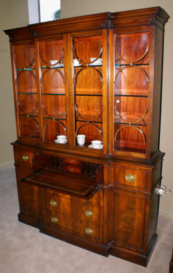 antique mahogany china cabinet