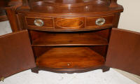 Thomasville Mahogany open corner cabinet