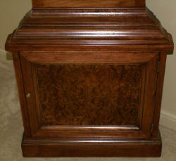 Drexel walnut petite narrow corner cabinet