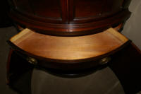 Matched pair of Drexel mahogany corner cabinets