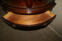 Matched pair of Drexel mahogany corner cabinets