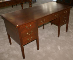 Solid mahogany antique partners desk