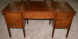 Solid mahogany antique partners desk