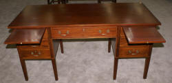 Solid mahogany antique partners desk