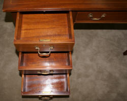 Solid mahogany antique partners desk