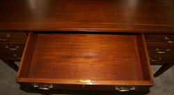 Solid mahogany antique partners desk