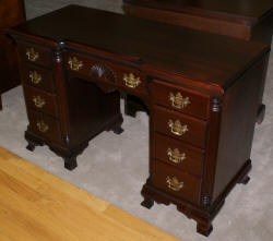 Solid mahogany Kling Furniture Company antique desk