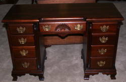Solid mahogany Kling Furniture Company antique desk