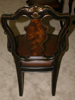 image of set of 12 mahogany dining room chairs