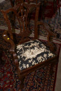 set of six solid mahogany dining room chairs