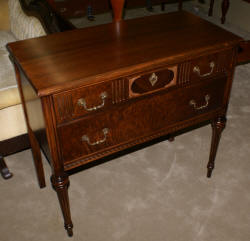 walnut complete antique dining room suite