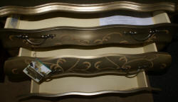 pulaski furniture company painted bombe chest