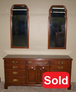 Henkel Harris solid wild black cherry dresser finish #24