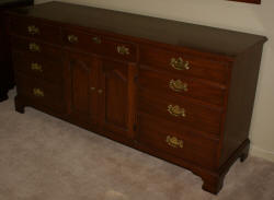 Henkel Harris solid wild black cherry dresser finish #24