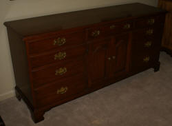 Henkel Harris solid wild black cherry dresser finish #24