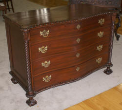 Solid mahogany Chippendale Dresser