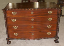 Solid mahogany Chippendale Dresser