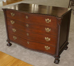 Solid mahogany Chippendale Dresser