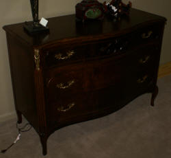 French carved walnut dresser