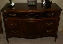 French carved walnut dresser