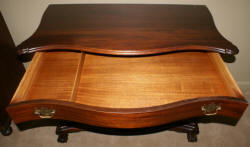 Solid mahogany ball and claw foot antique Chippendale dresser