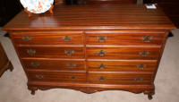 Queen Anne mahogany double dresser