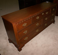 baker furniture mahogany double dresser