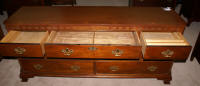 baker furniture mahogany double dresser