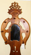 image of solid walnut antique hall tree