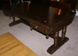 Jonathan Charles oak library table