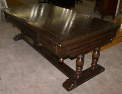 Jonathan Charles oak library table