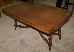 walnut antique library table