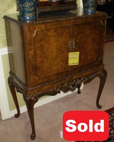 mahogany antique liquor cabinet