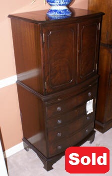 mahogany antique liquor cabinet