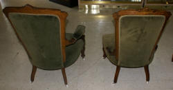 Pair of period walnut early 19th century living room chairs