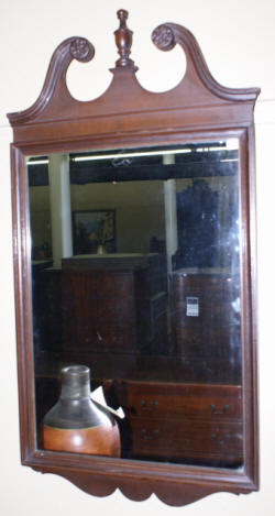 antique chippendale mahogany mirror