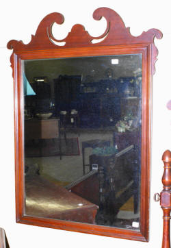 antique mahogany chippendale mirror