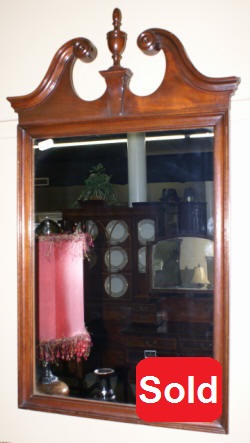 hepplewhite antique mirror