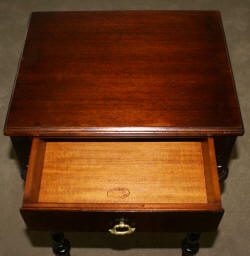 Sheraton one drawer walnut night stand