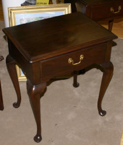 Henkel harris queen anne mahogany night stand