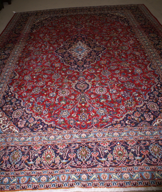 Handmade Persian Kashan rug